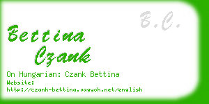 bettina czank business card
